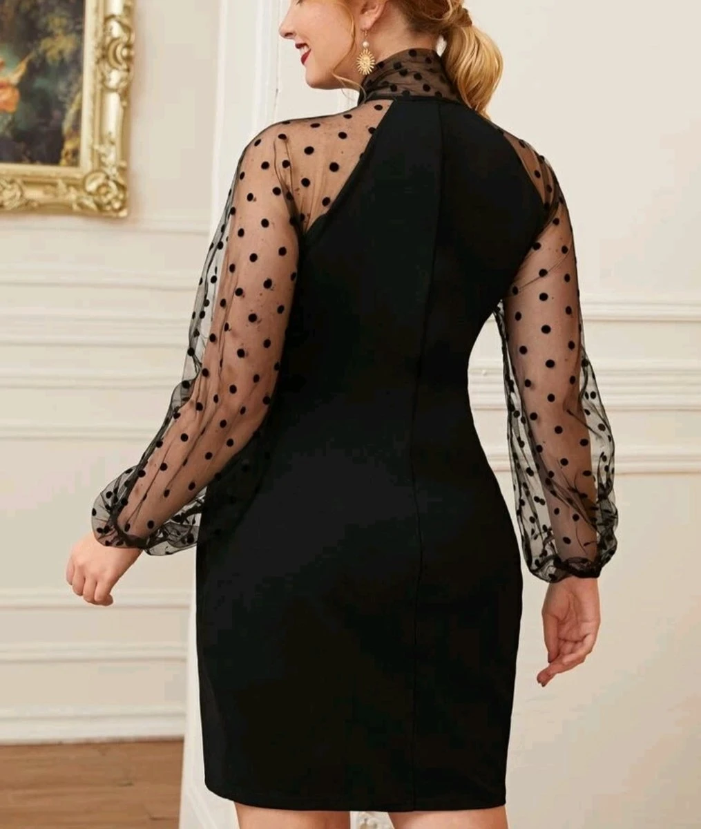 Merkloos Mooie Elegante Sexy Zwarte Jurk Feestjurk Kerst Bruiloft Speciale Gelegenheidsjurk Maat 5XL XXXXXL Eu 50 4 Merkloos Mooie Elegante Sexy Zwarte Jurk Feestjurk Kerst Bruiloft Speciale Gelegenheidsjurk Maat 5XL XXXXXL Eu 50 - Afbeelding 4
