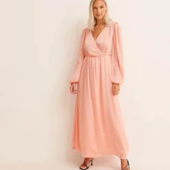 NA-KD Balloon Sleeve Structured Maxi Dress Dames Jurk - Maat 38 -Trendy Meid Verkoop 1038x1200 2
