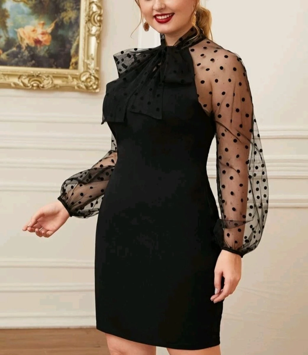 Merkloos Mooie Elegante Sexy Zwarte Jurk Feestjurk Kerst Bruiloft Speciale Gelegenheidsjurk Maat 5XL XXXXXL Eu 50 3 Merkloos Mooie Elegante Sexy Zwarte Jurk Feestjurk Kerst Bruiloft Speciale Gelegenheidsjurk Maat 5XL XXXXXL Eu 50 - Afbeelding 3