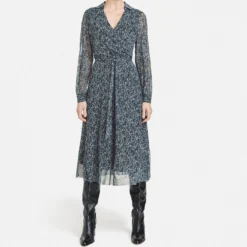 GERRY WEBER Dames Maxi-jurk Blau/Grün Druck-44 -Trendy Meid Verkoop 1071x1200