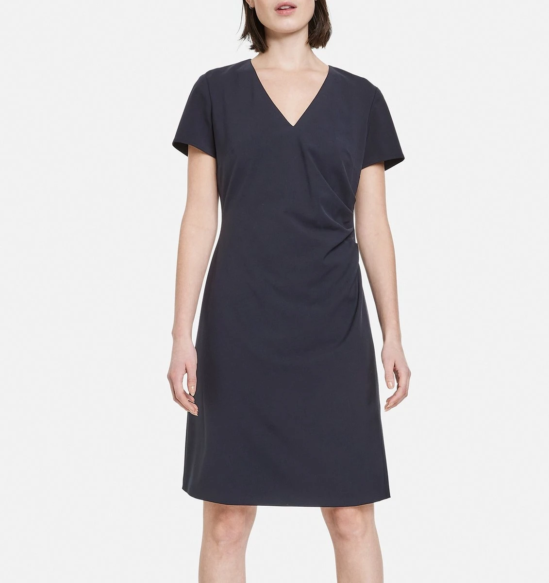 TAIFUN Dames Sheath Jurk Navy-48 3 TAIFUN Dames Sheath Jurk Navy-48 - Afbeelding 3