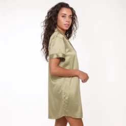 LingaDore Satijn Pyjama Jurk - 6801PD - Rose Dust - 4XL -Trendy Meid Verkoop 1200x1200 660