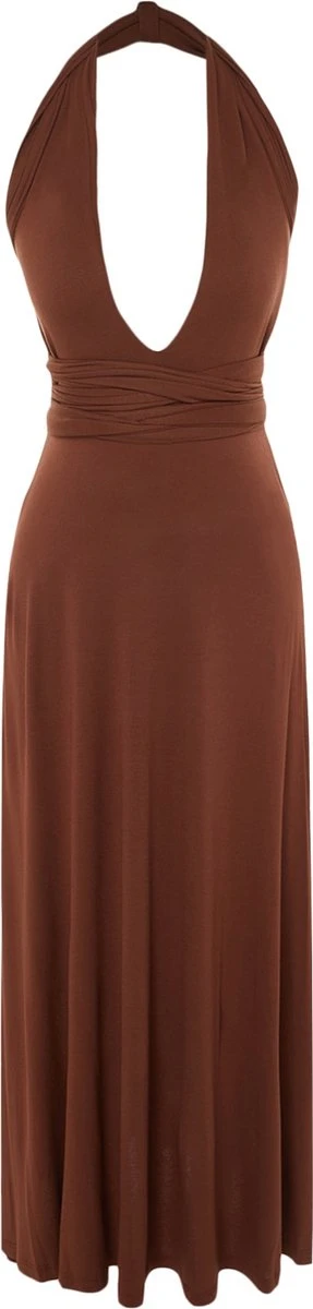 Trendyol Vrouwen Standaard Mouw V-hals Verschuiving Jurk 11 Trendyol Vrouwen Standaard Mouw V-hals Verschuiving Jurk - Afbeelding 11