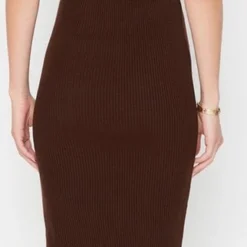 Trendyol Vrouwen Standaard Mouw Polo Nek Bodycon Jurk -Trendy Meid Verkoop 322x1200