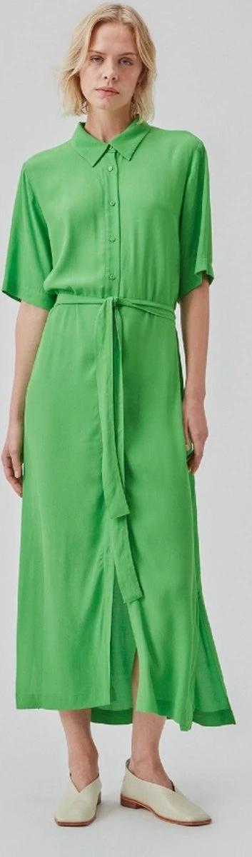 Groene Midi-jurk Cash - Modstrom - Maat M 3 Groene Midi-jurk Cash - Modstrom - Maat M - Afbeelding 3