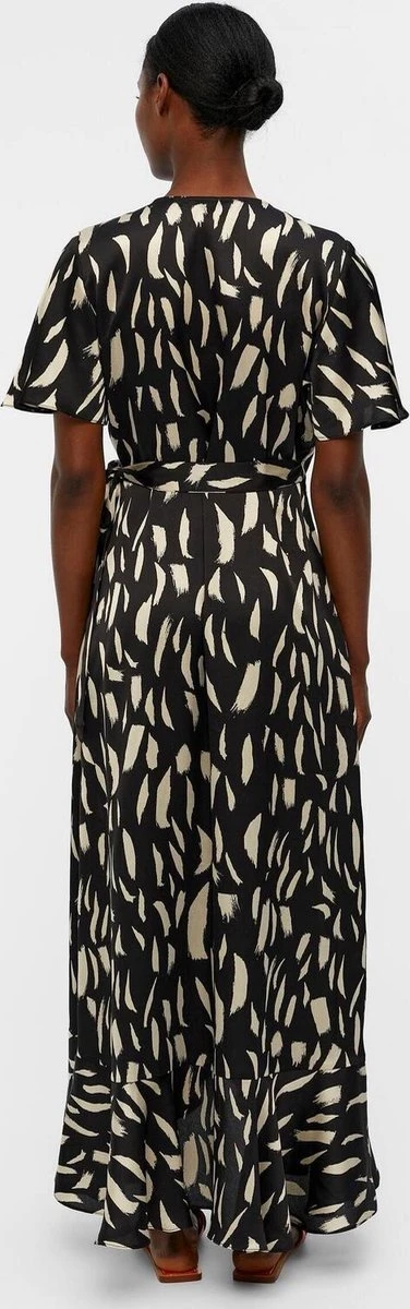 OBJECT OBJPAPAYA S/S WRAP LONG DRESS A DIV Dames Jurk - Maat 42 2 OBJECT OBJPAPAYA S/S WRAP LONG DRESS A DIV Dames Jurk - Maat 42 - Afbeelding 2
