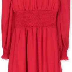 Na-kd Smocked Detail Ankle Dress Jurken Dames - Kleedje - Rok - Jurk - Rood - Maat 34 -Trendy Meid Verkoop 418x1200 1