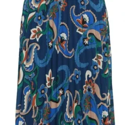 Cassis Lange Plisséjurk Met Gebloemde Kasjmierprint -Trendy Meid Verkoop 424x1200 3