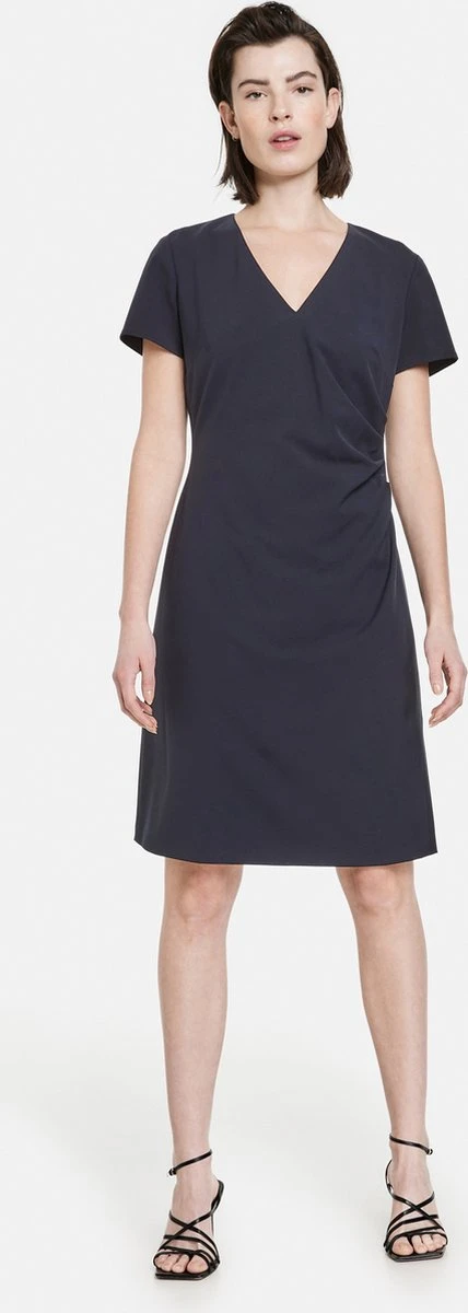 TAIFUN Dames Sheath Jurk Navy-48 5 TAIFUN Dames Sheath Jurk Navy-48 - Afbeelding 5