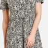 GERRY WEBER Dames Jurk Met A-lijn Schwarz/Ecru/Weiss Druck-38