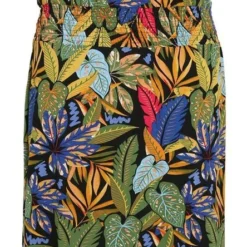 Paprika Lange Jurk In Viscose Met Hawai Print En Smalle Schouderbandjes -Trendy Meid Verkoop 444x1200