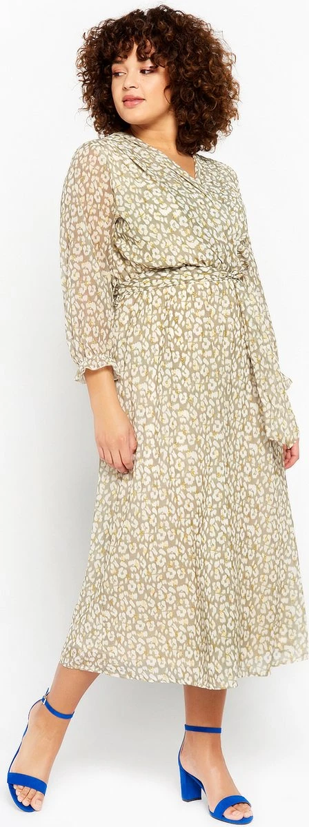 LOLALIZA Maxi-jurk Met Luipaardprint - Licht Groen - Maat 42 4 LOLALIZA Maxi-jurk Met Luipaardprint - Licht Groen - Maat 42 - Afbeelding 4