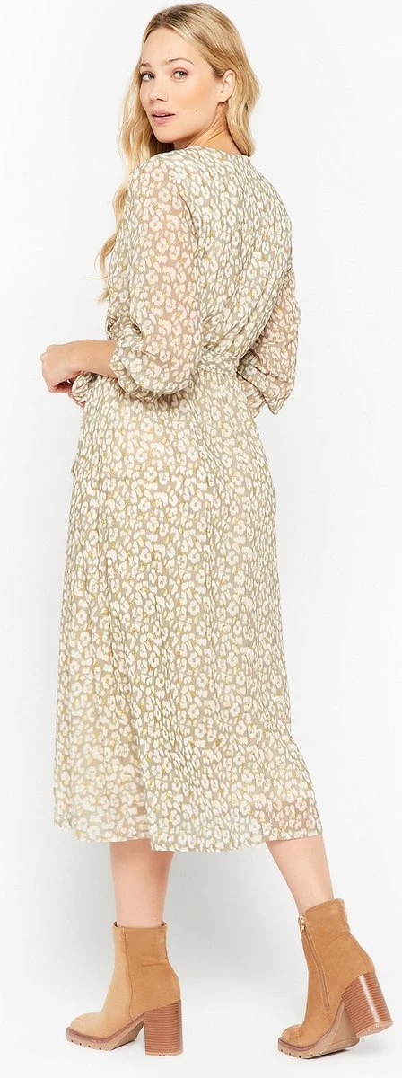 LOLALIZA Maxi-jurk Met Luipaardprint - Licht Groen - Maat 42 2 LOLALIZA Maxi-jurk Met Luipaardprint - Licht Groen - Maat 42 - Afbeelding 2