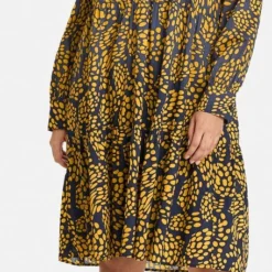 SAMOON Dames Jurk Met A-lijn Mood Blue Gemustert-44 -Trendy Meid Verkoop 456x1200 5