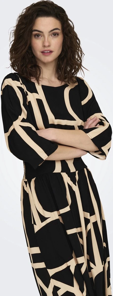 ONLY ONLAVA 3/4 MIDI DRESS PTM Dames Jurk - Maat M 3 ONLY ONLAVA 3/4 MIDI DRESS PTM Dames Jurk - Maat M - Afbeelding 3