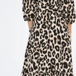 ONLY ONLOLIVIA 3/4 WRAP MIDI DRESS WVN NOOS Dames Jurk - Maat M -Trendy Meid Verkoop 469x1200 4