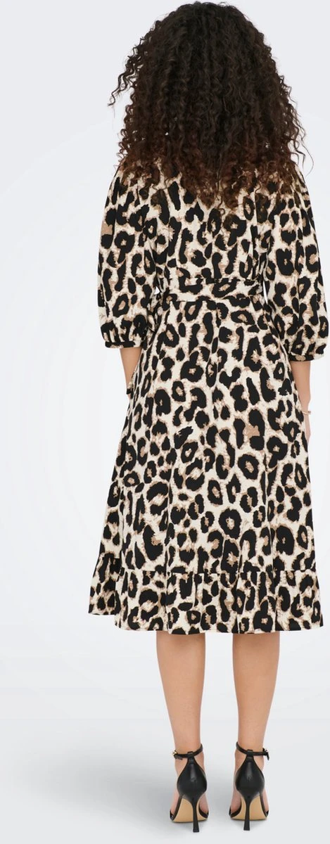 ONLY ONLOLIVIA 3/4 WRAP MIDI DRESS WVN NOOS Dames Jurk - Maat S 4 ONLY ONLOLIVIA 3/4 WRAP MIDI DRESS WVN NOOS Dames Jurk - Maat S - Afbeelding 4