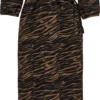 ONLY ONLOVA 3/4 MID CALF WRAP DRESS JRS Dames Jurk - Maat M