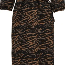 ONLY ONLOVA 3/4 MID CALF WRAP DRESS JRS Dames Jurk - Maat M