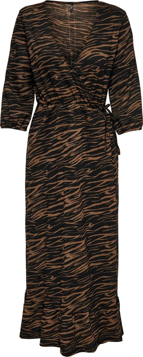 ONLY ONLOVA 3/4 MID CALF WRAP DRESS JRS Dames Jurk - Maat M 1 ONLY ONLOVA 3/4 MID CALF WRAP DRESS JRS Dames Jurk - Maat M
