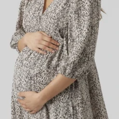 Mamalicious MAMA.LICIOUS MLAZELIA TESS 3/4 WO ABK DRESS 2F Dames Jurk - Maat L -Trendy Meid Verkoop 483x1200 1