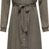 ONLY ONLALMA LIFE POLY EMILY SHIRT DRESS AOP Dames Jurk - Maat M