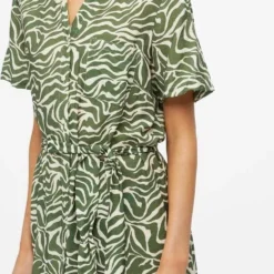 Object Objseline S/s Shirt Dress Jurken Dames - Rok - Jurk - Groen - Maat 34 -Trendy Meid Verkoop 494x1200 12