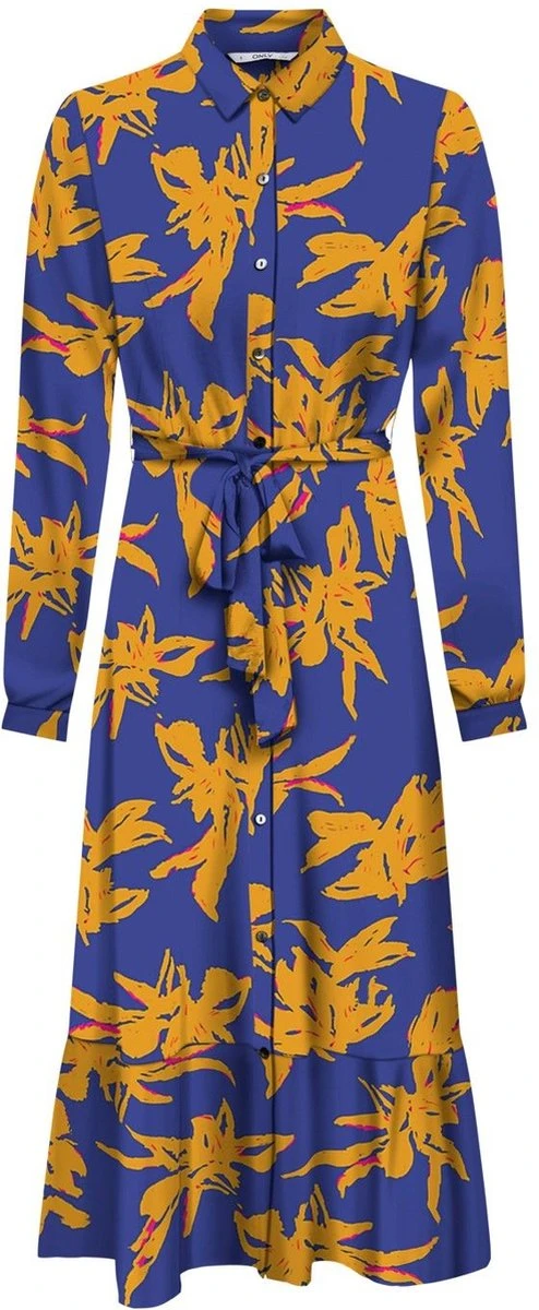 ONLY ONLALMA LIFE POLY EMILY SHIRT DRESS AOP Dames Jurk - Maat XL 3 ONLY ONLALMA LIFE POLY EMILY SHIRT DRESS AOP Dames Jurk - Maat XL - Afbeelding 3