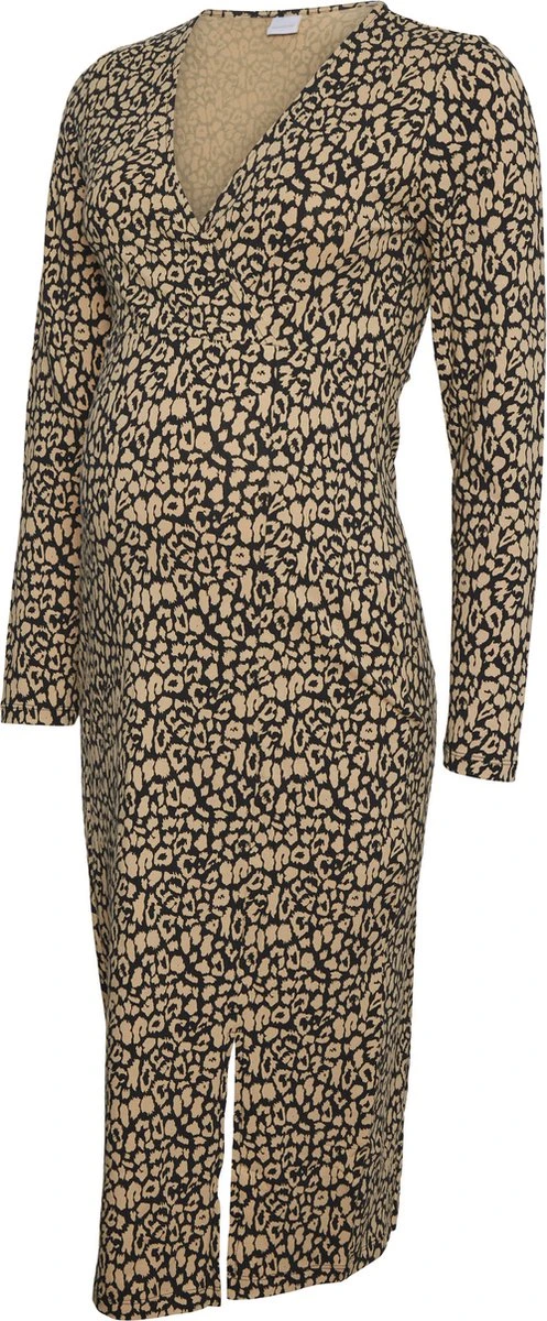 Mamalicious MLJULIENNE TESS LS JRS MIDI DRESS 2F A. Dames Jurk - Maat L 1 Mamalicious MLJULIENNE TESS LS JRS MIDI DRESS 2F A. Dames Jurk - Maat L