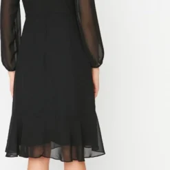 Trendyol Vrouwen Ballon Mouw Staande Kraag A-lijn Jurk -Trendy Meid Verkoop 498x1200 4