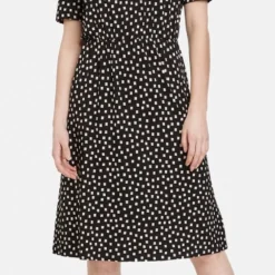 TAIFUN Dames Jersey Jurk Schwarz Gemustert-44 -Trendy Meid Verkoop 499x1200 3