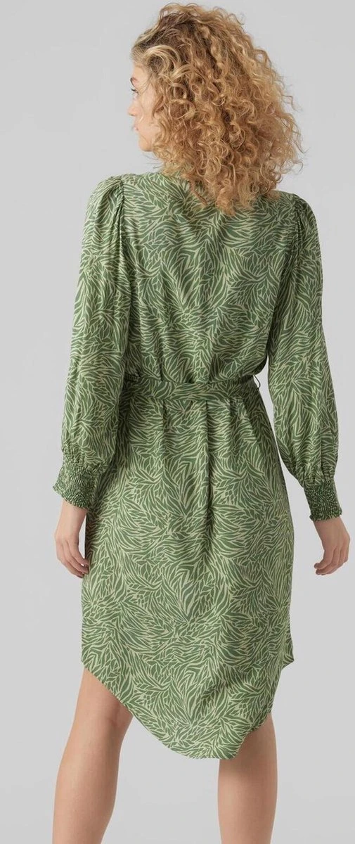 Vero Moda Jurk Vmsara Ls Calf Shirt Dress Wvn 10282451 Reseda/sara Dames Maat - XL 3 Vero Moda Jurk Vmsara Ls Calf Shirt Dress Wvn 10282451 Reseda/sara Dames Maat - XL - Afbeelding 3