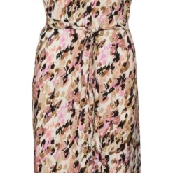 Vero Moda Jurk Vmeasy S/s Long Shirt Dress R1 Wvn 10286792 Tigers Eye/ina Dames Maat - S