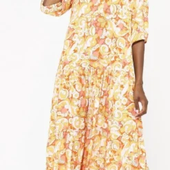 LOLALIZA Maxi-jurk Met Retroprint - Oranje - Maat 38 8 LOLALIZA Maxi-jurk Met Retroprint - Oranje - Maat 38 -Trendy Meid Verkoop 513x1200 21