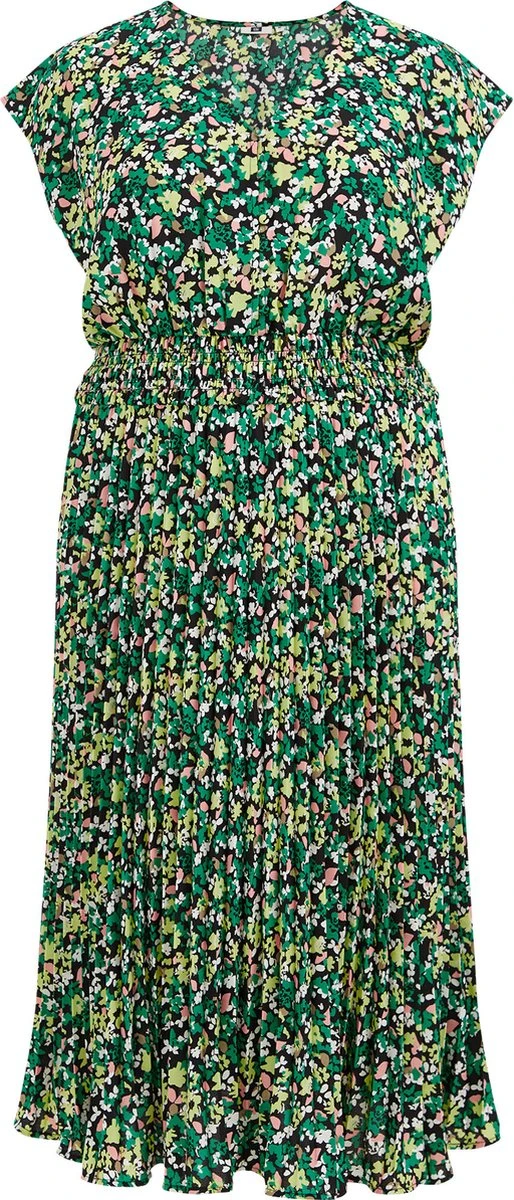 WE Fashion Dames Plissé Jurk - Curve 1 WE Fashion Dames Plissé Jurk - Curve