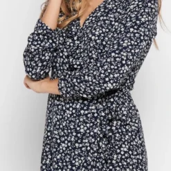 ONLY ONLCARLY L/S WRAP SHORT DRESS NOOS WVN Dames Jurk - Maat 40 -Trendy Meid Verkoop 515x1200