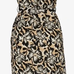 TwoDay Dames Jurk Met Bloemen Beige Zwart - Maat XL -Trendy Meid Verkoop 516x1200