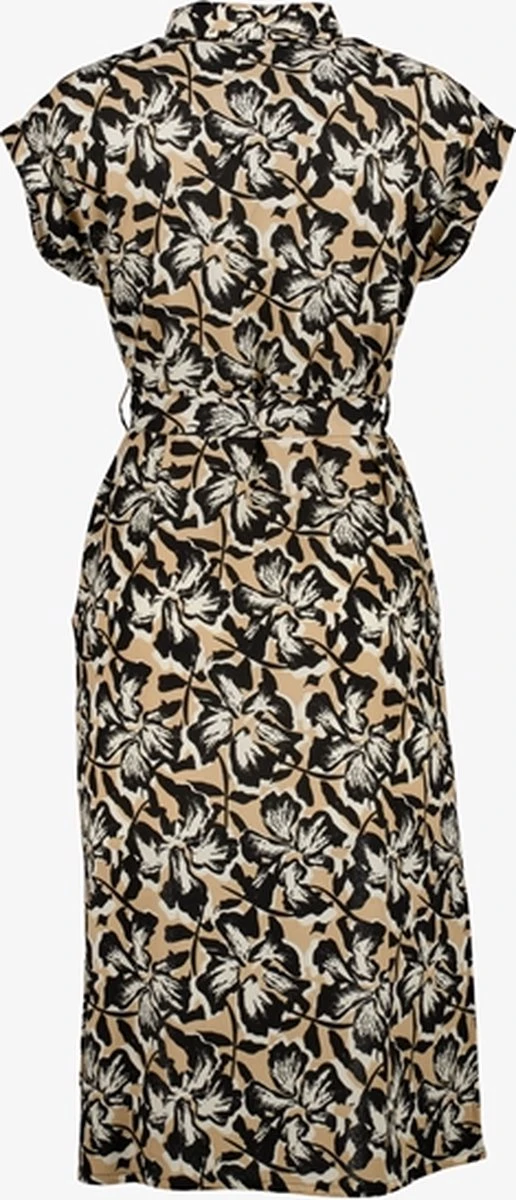 TwoDay Dames Jurk Met Bloemen Beige Zwart - Maat M 3 TwoDay Dames Jurk Met Bloemen Beige Zwart - Maat M - Afbeelding 3