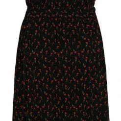 Paprika Lange Plisséjurk Met Tulpenmotief -Trendy Meid Verkoop 518x1200