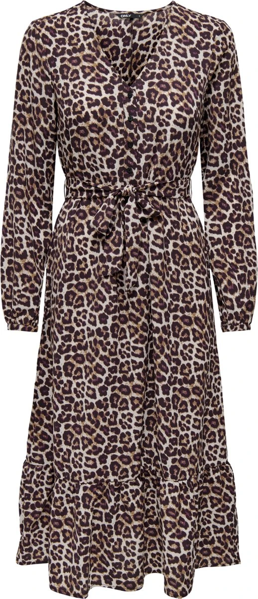 ONLY ONLNOVA LUX L/S AMY LONG DRESS AOP PTM Dames Jurk - Maat S 1 ONLY ONLNOVA LUX L/S AMY LONG DRESS AOP PTM Dames Jurk - Maat S