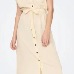 Only Jurk Onlhannover S/s Shirt Dress Noos Wv 15191953 Birch Dames Maat - 40 -Trendy Meid Verkoop 519x1200 2