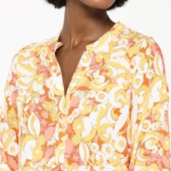 LOLALIZA Maxi-jurk Met Retroprint - Oranje - Maat 38 7 LOLALIZA Maxi-jurk Met Retroprint - Oranje - Maat 38 -Trendy Meid Verkoop 519x1200 6