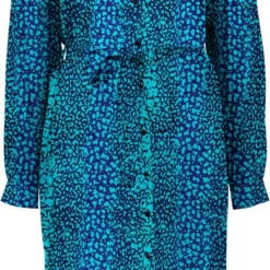 VERO MODA VMKITTIE MDOT LS CALF SHIRT DRESS WVN Dames Jurk - Maat S