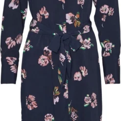 Vero Moda Jurk Vmlydia Ls Calf Shirt Dress Wvn 10278874 Navy Blazer Dames Maat - M