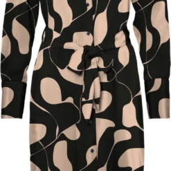 VERO MODA VMLYDIA LS CALF SHIRT DRESS WVN Dames Jurk - Maat M