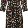 ONLY ONLNOVA LUX 3/4 LONG SHIRT DRESS AOP PTM Dames Jurk - Maat S