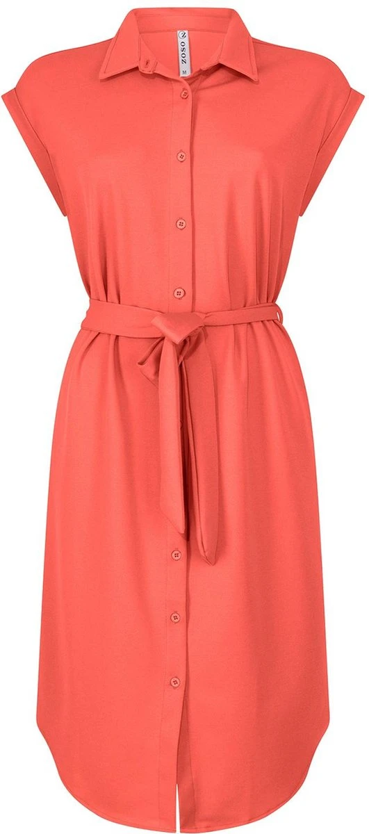 Zoso Jurk Mason Crepe Fabric Dress 231 0400 Pink Dames Maat - S 1 Zoso Jurk Mason Crepe Fabric Dress 231 0400 Pink Dames Maat - S