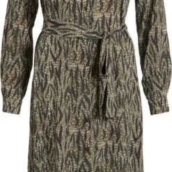 VILA VILIMINA ZIO L/S SHIRT DRESS/LC Dames Jurk - Maat 38