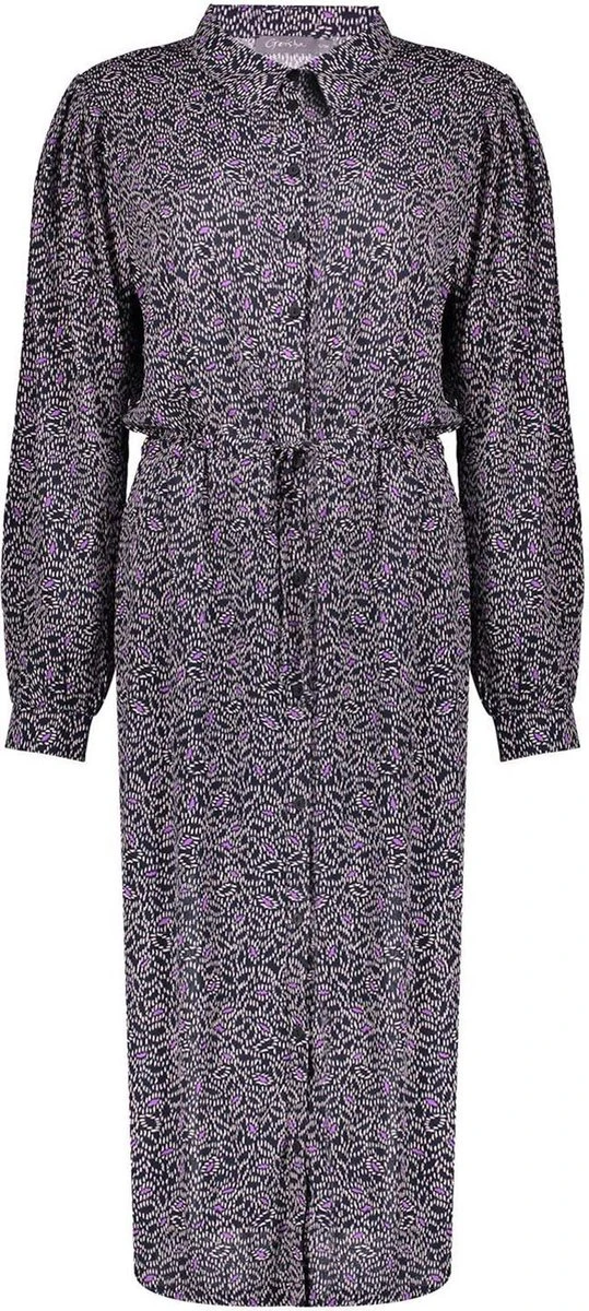 Geisha Jurk Shirtdress Grafische Floral Print 27845 20 Black/lilac Dames Maat - L 1 Geisha Jurk Shirtdress Grafische Floral Print 27845 20 Black/lilac Dames Maat - L