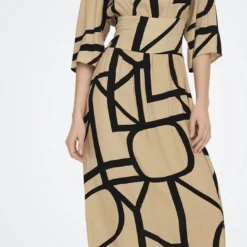 ONLY ONLAVA 3/4 MIDI DRESS PTM Dames Jurk - Maat S -Trendy Meid Verkoop 545x1200 1